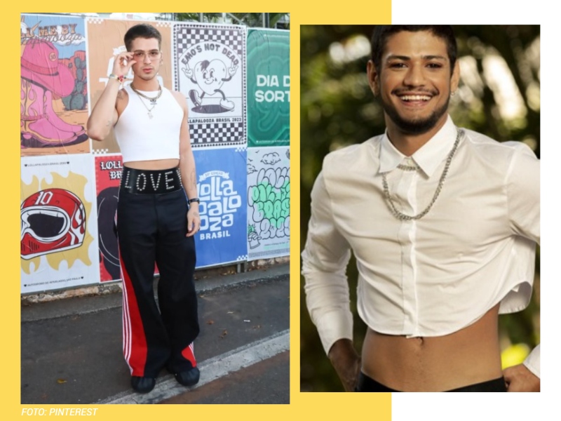 Cropped masculino: inspirações dos anos 80 para você!