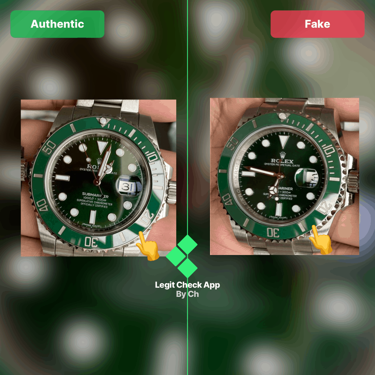 Rolex Hulk original ou réplica?Aprenda a identificar as diferenças.