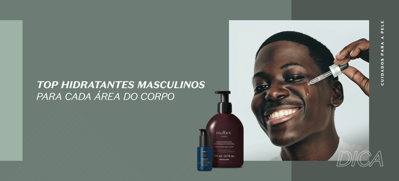 Hidratante corporal masculino para cada tipo de pele: guia prático.