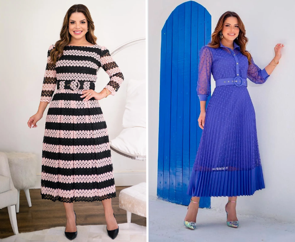 Tendências de vestidos longos: Descubra as cores, estampas e modelos que estão em alta.