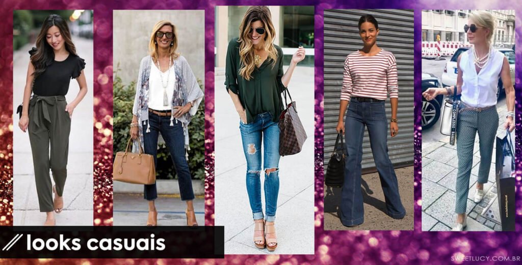 Inspirações de look descontraído e confortável: ideias para todas as ocasiões.