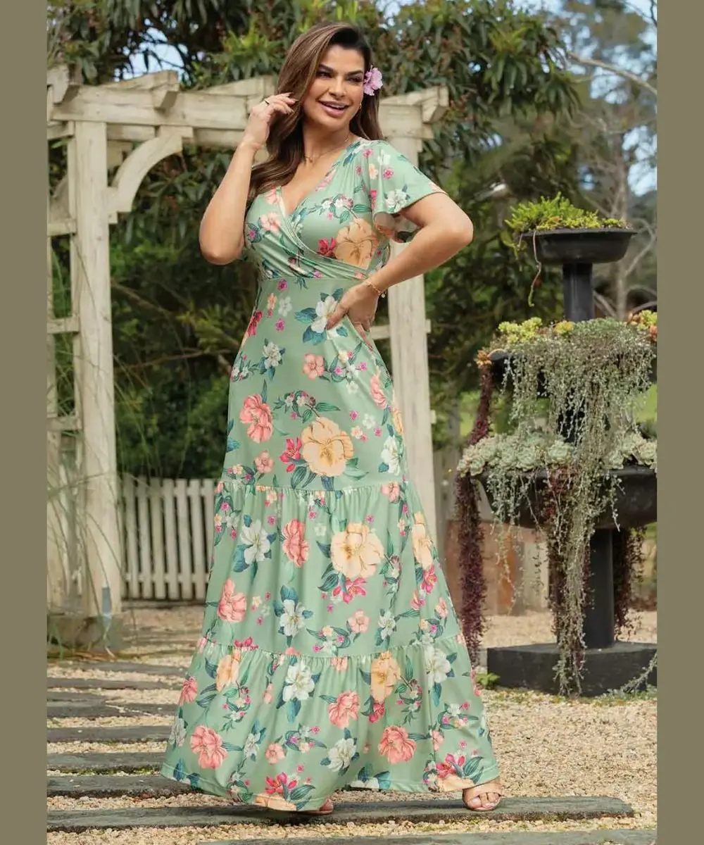 Onde achar vestido florido longo com bom preço? Nós te ajudamos!