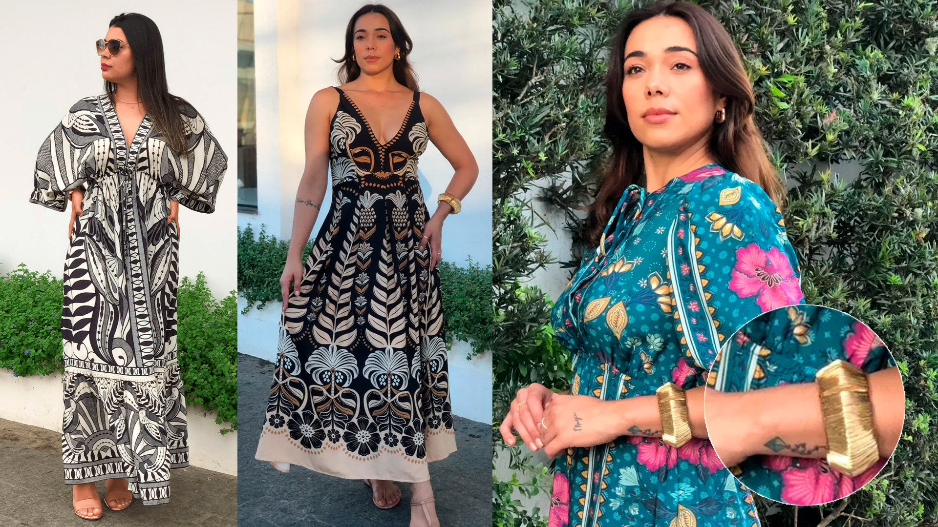 Vestido inspiração farm: aprenda a combinar com acessórios simples.