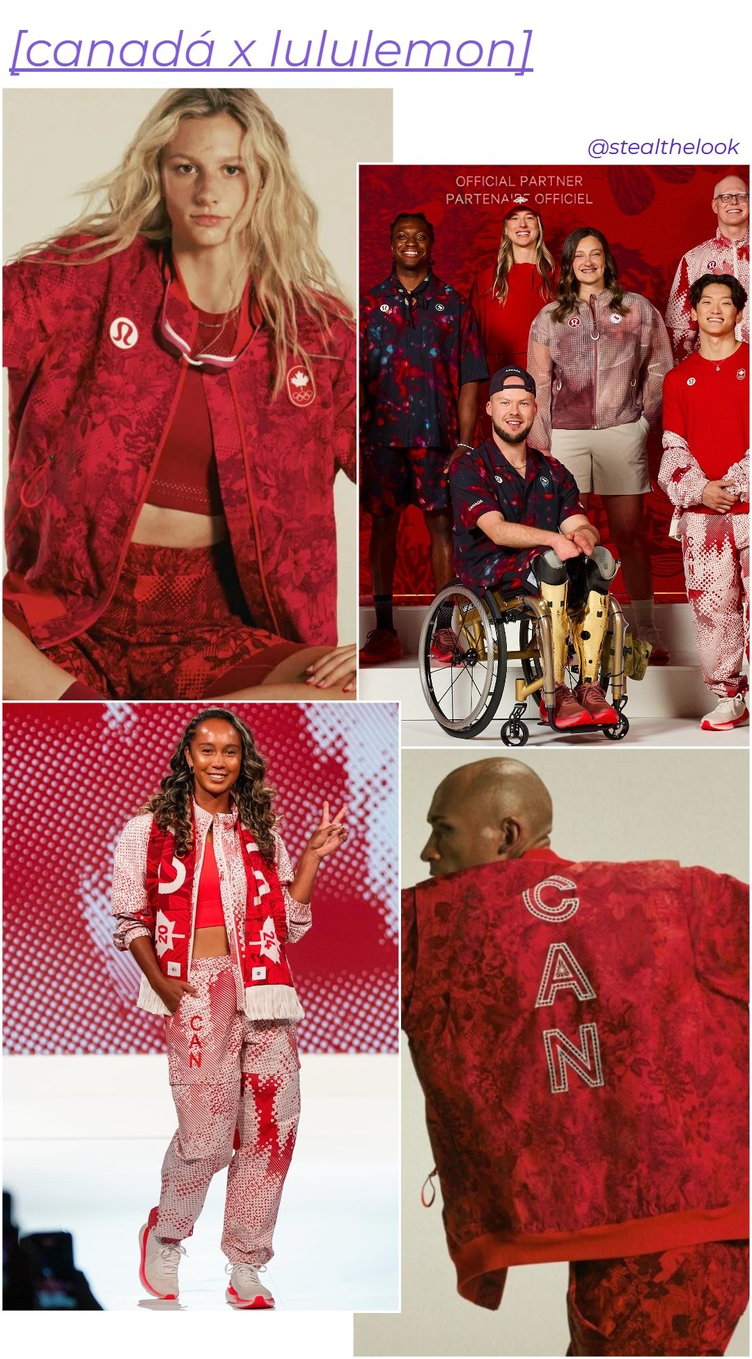 Qual o design do novo uniforme Canada Olimpiadas 2024? Saiba tudo sobre o visual dos atletas.