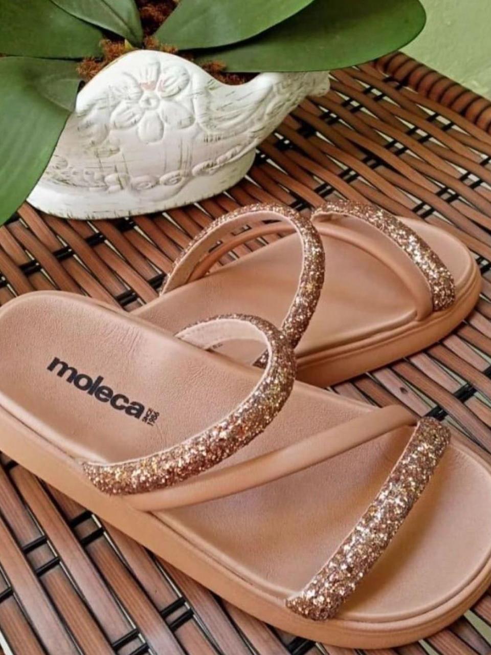 Sandalia Papete Moleca Feminina Tiras Strass Flatform Macia: Encontre a Sua Perfeita e Use Muito!