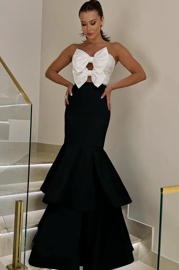 Vestido branco e preto para qual festa usar? Descubra e acerte na escolha!