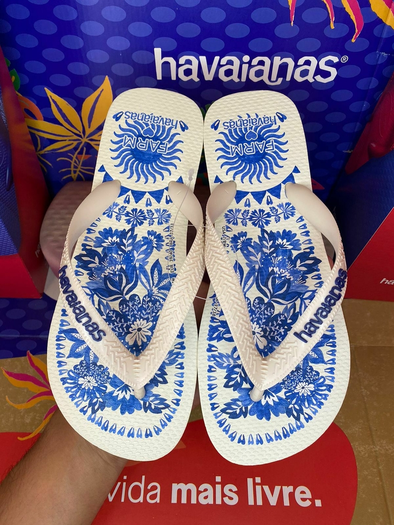 Chinelo Farm Azulejo: Onde comprar online com desconto?