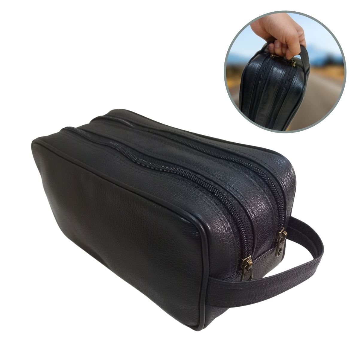 Mini necessaire masculina existe? Descubra modelos ideais para homens práticos.