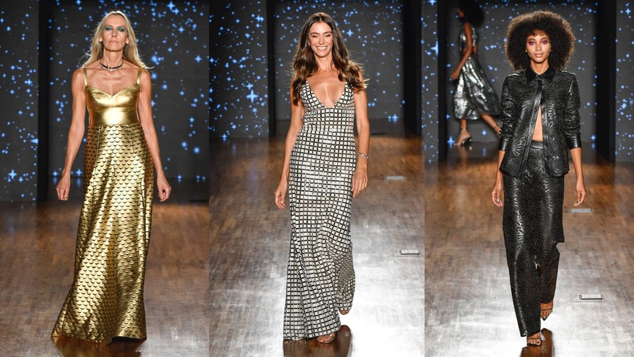 Desfile de moda com looks com brilho: Arrase na passarela!
