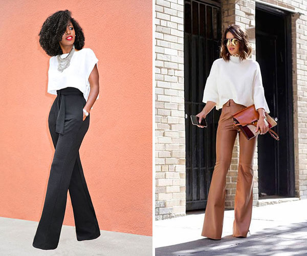Estilos de calca preta feminina flare: qual combina mais com seu tipo de corpo?